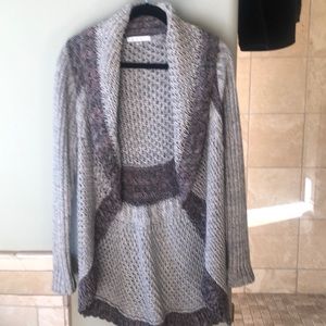 CABI gray knit sweater
